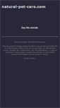 Mobile Screenshot of natural-pet-care.com